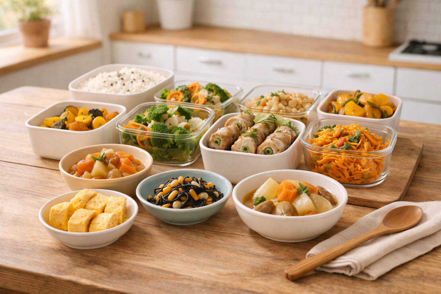 和食の副菜の盛り付け