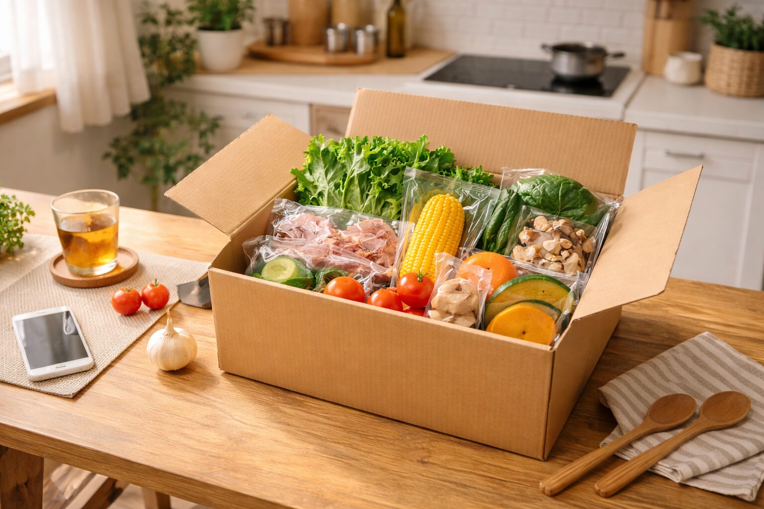 食材たっぷりのミールキット