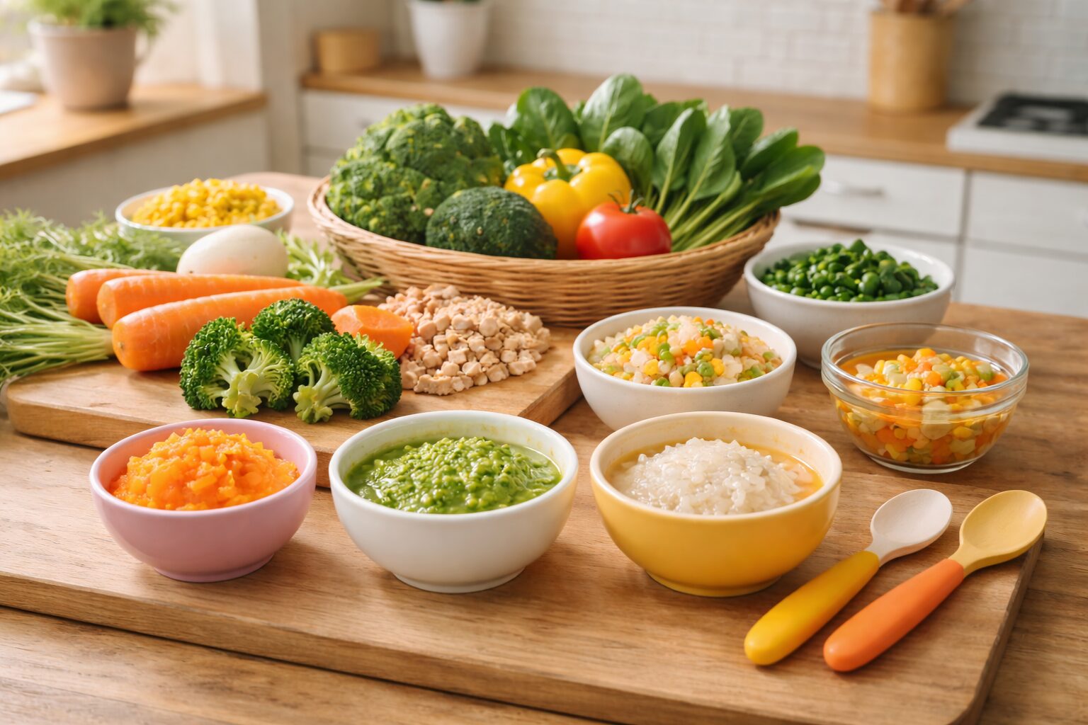 赤ちゃんと幼児のための手作り料理